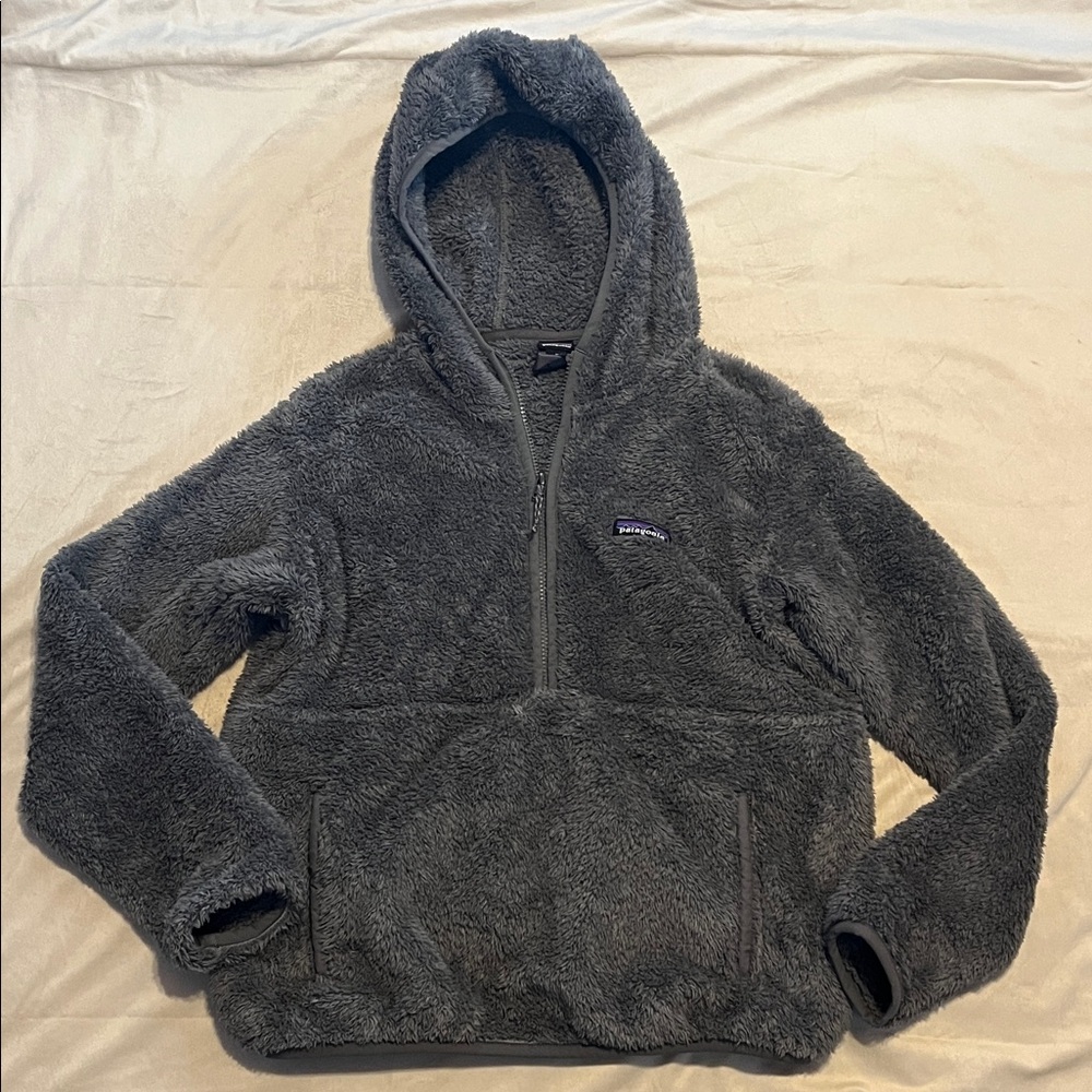 Patagonia Gray quarter Zip-Up Hoodie
